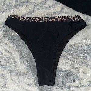 black thong swimsuit bottoms
